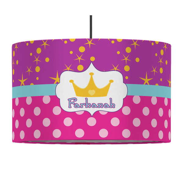 Sparkle & Dots 12" Drum Lampshade - PENDANT (Fabric)