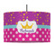 Sparkle & Dots 12" Drum Pendant Lamp - Fabric (Personalized)