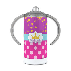 Sparkle & Dots 12 oz Stainless Steel Sippy Cup (Personalized)
