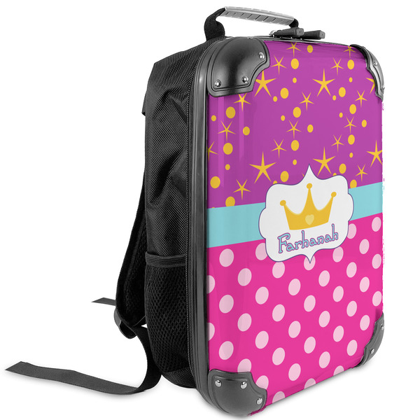 Custom Sparkle & Dots Kids Hard Shell Backpack (Personalized)