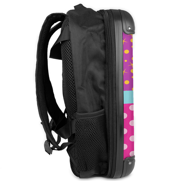Sparkle & Dots 13" Hard Shell Backpacks - Side View