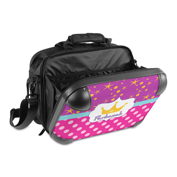 Sparkle & Dots 15" Hard Shell Briefcase - Open