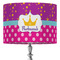 Sparkle & Dots 16" Drum Lampshade - ON STAND (Fabric)