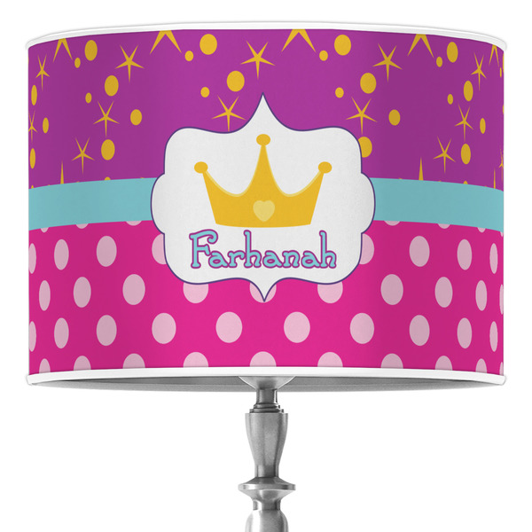 Custom Sparkle & Dots 16" Drum Lamp Shade - Poly-film (Personalized)