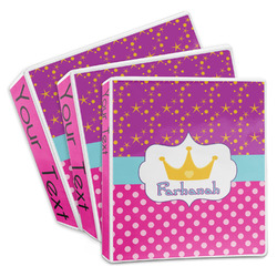 Sparkle & Dots 3-Ring Binder (Personalized)