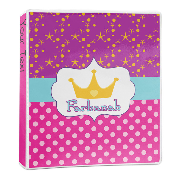 Custom Sparkle & Dots 3-Ring Binder - 1 inch (Personalized)