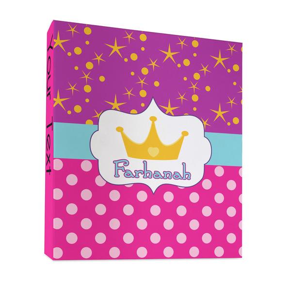 Custom Sparkle & Dots 3 Ring Binder - Full Wrap - 1" (Personalized)