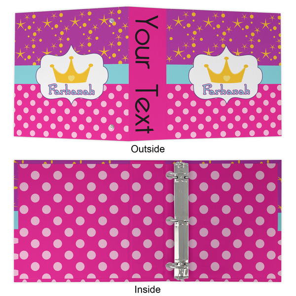 Sparkle & Dots 3 Ring Binders - Full Wrap - 2" - APPROVAL