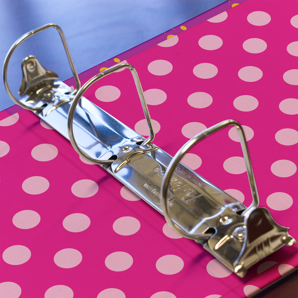 Sparkle & Dots 3 Ring Binders - Full Wrap - 2" - DETAIL