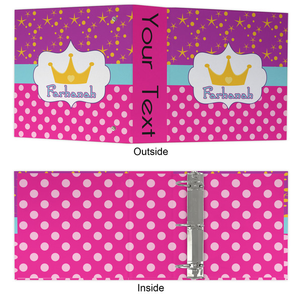 Sparkle & Dots 3 Ring Binders - Full Wrap - 3" - APPROVAL