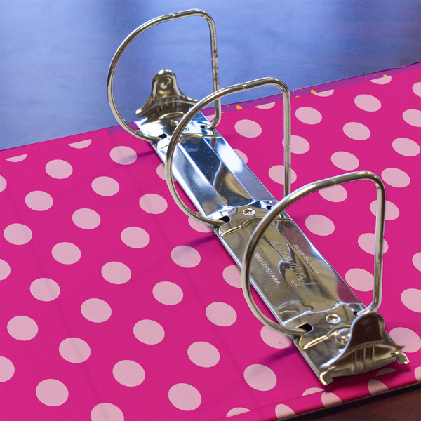 Sparkle & Dots 3 Ring Binders - Full Wrap - 3" - DETAIL