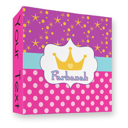 Sparkle & Dots 3 Ring Binder - Full Wrap - 3" (Personalized)