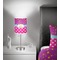Sparkle & Dots 7 inch drum lamp shade - in room