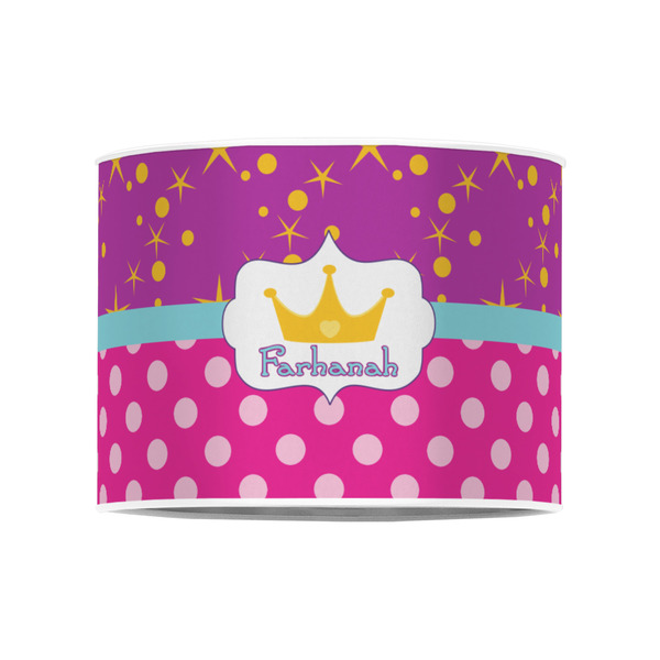 Sparkle & Dots 8" Drum Lampshade - FRONT (Poly Film)
