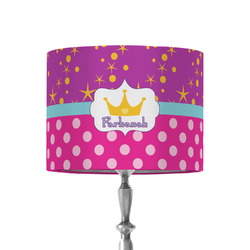 Sparkle & Dots 8" Drum Lamp Shade - Fabric (Personalized)