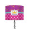 Sparkle & Dots 8" Drum Lampshade - ON STAND (Fabric)