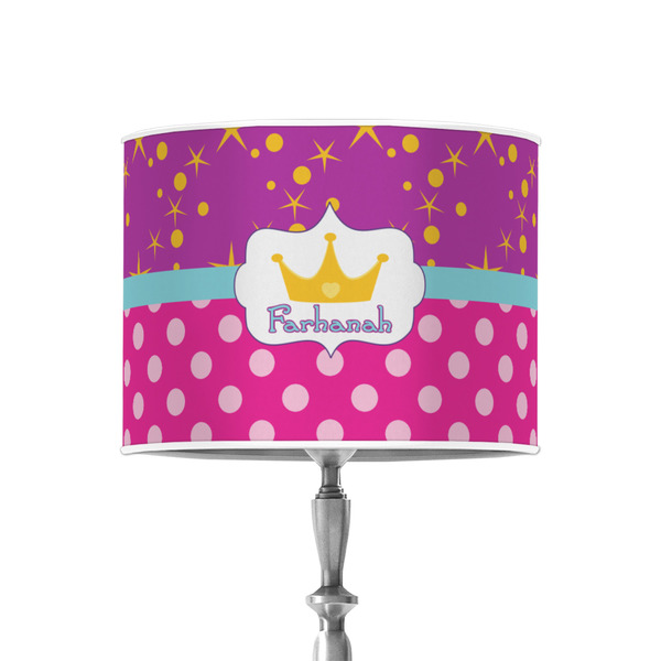 Sparkle & Dots 8" Drum Lampshade - ON STAND (Poly Film)