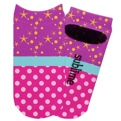 Sparkle & Dots Adult Ankle Socks (Personalized)