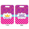 Sparkle & Dots Aluminum Luggage Tag (Front + Back)