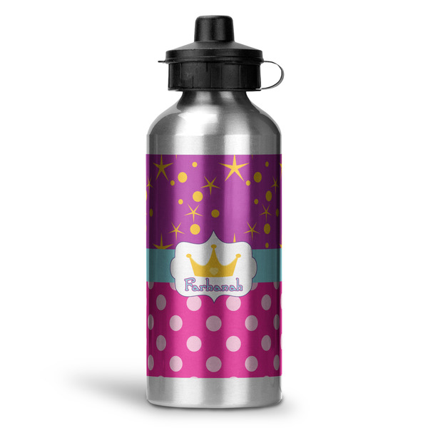 Custom Sparkle & Dots Water Bottles - 20 oz - Aluminum (Personalized)