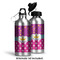 Sparkle & Dots Aluminum Water Bottle - Alternate lid options