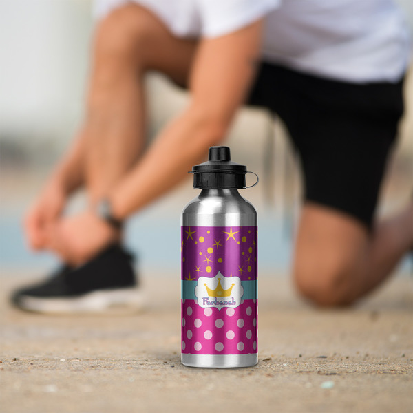 Sparkle & Dots Aluminum Water Bottle - Silver LIFESTYLE