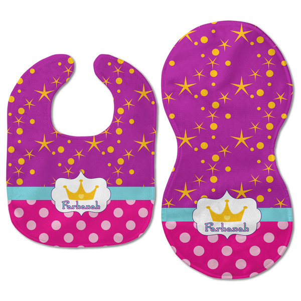 Sparkle & Dots Baby Bib & Burp Set - Approval (new bib & burp)