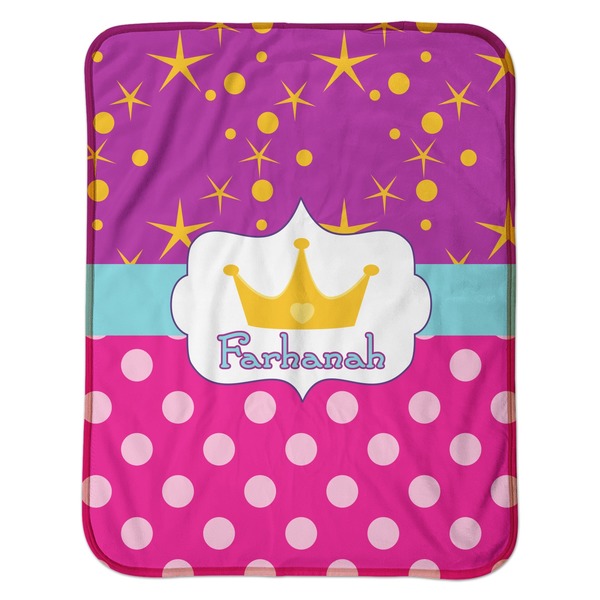 Sparkle & Dots Baby Sherpa Blanket - Flat