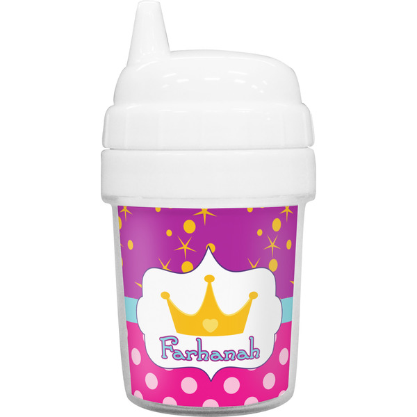 Custom Sparkle & Dots Baby Sippy Cup (Personalized)