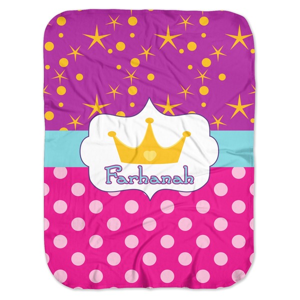 Custom Sparkle & Dots Baby Swaddling Blanket (Personalized)