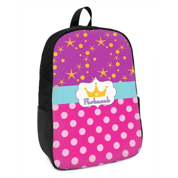 Custom Sparkle & Dots Kids Backpack (Personalized)