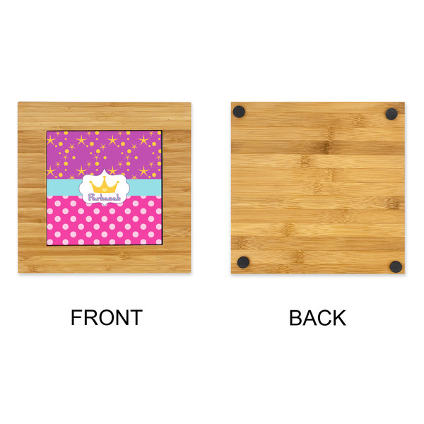 Sparkle & Dots Bamboo Trivet with 6" Tile - APPROVAL