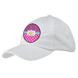 Sparkle & Dots Baseball Cap - White (Personalized)