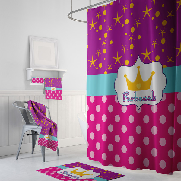 Sparkle & Dots Bath Towel Sets - 3-piece - In Context