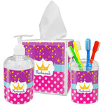 Sparkle & Dots Acrylic Bathroom Accessories Set w/ Name or Text