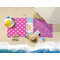 Sparkle & Dots Beach Towel Lifestyle