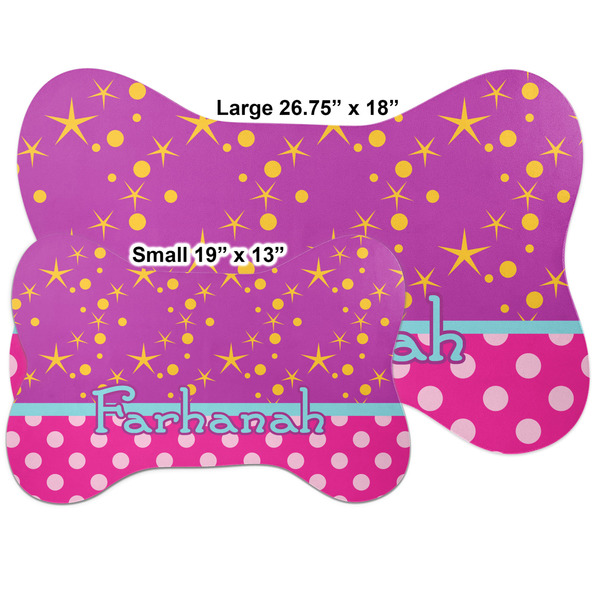 Sparkle & Dots Bone Shaped Mat Comparison