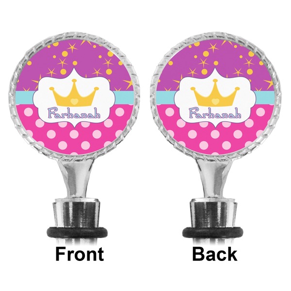Sparkle & Dots Bottle Stopper - Front and Back