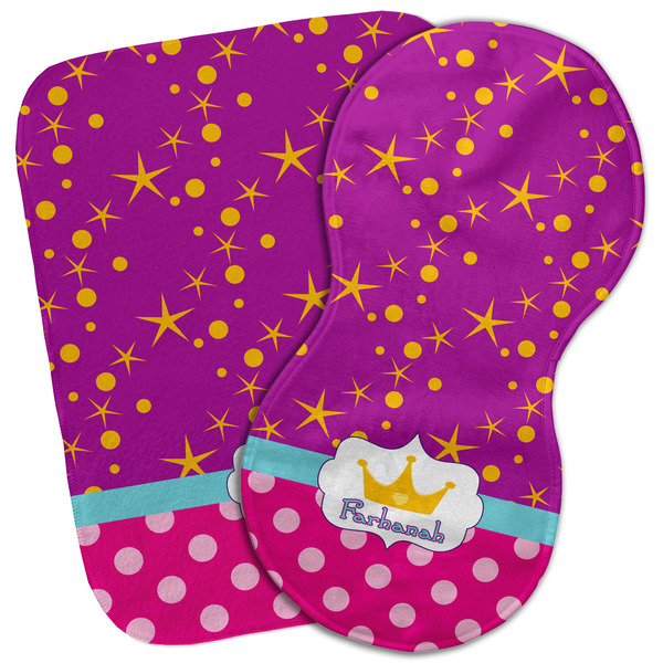 Custom Sparkle & Dots Burp Cloth (Personalized)