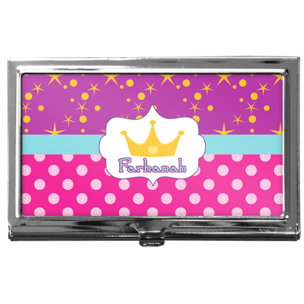 Custom Sparkle & Dots Business Card Case