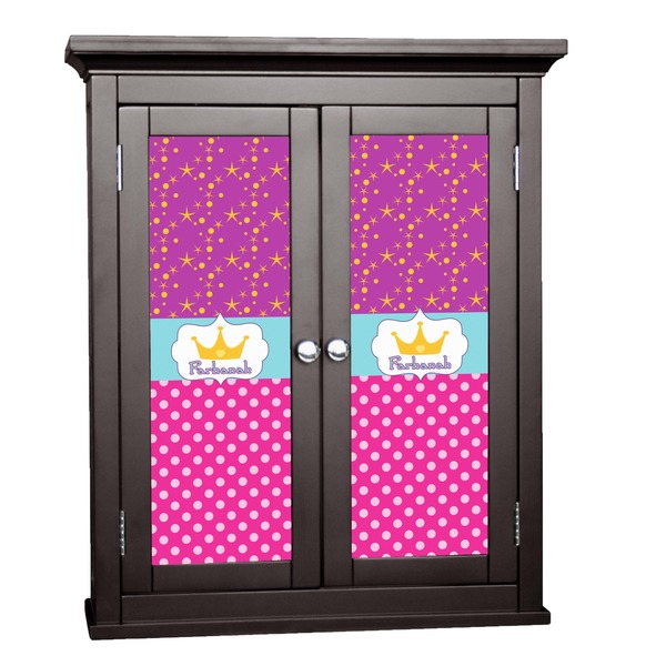 Custom Sparkle & Dots Cabinet Decal - Large w/ Name or Text