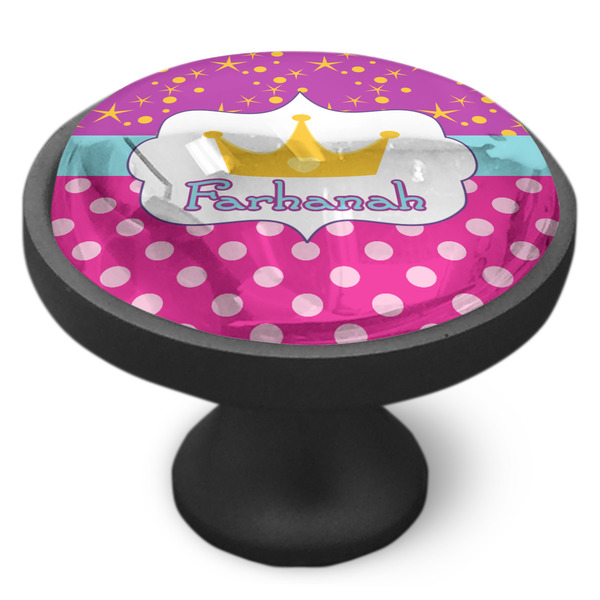 Sparkle & Dots Cabinet Knob - Black - Side