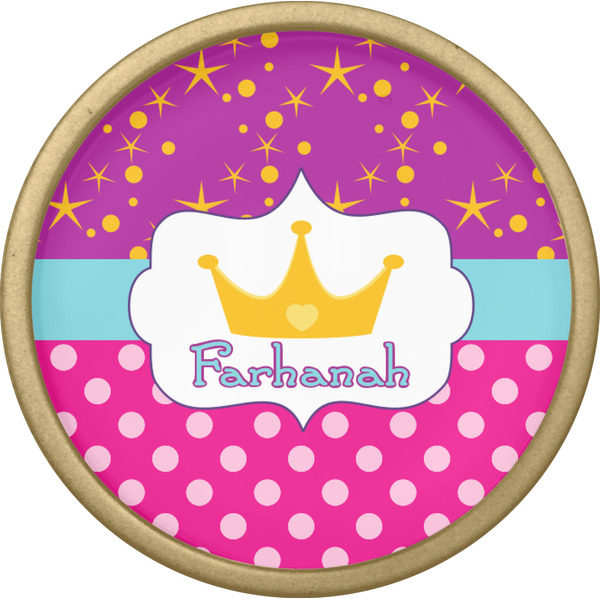 Sparkle & Dots Cabinet Knob - Gold - Front