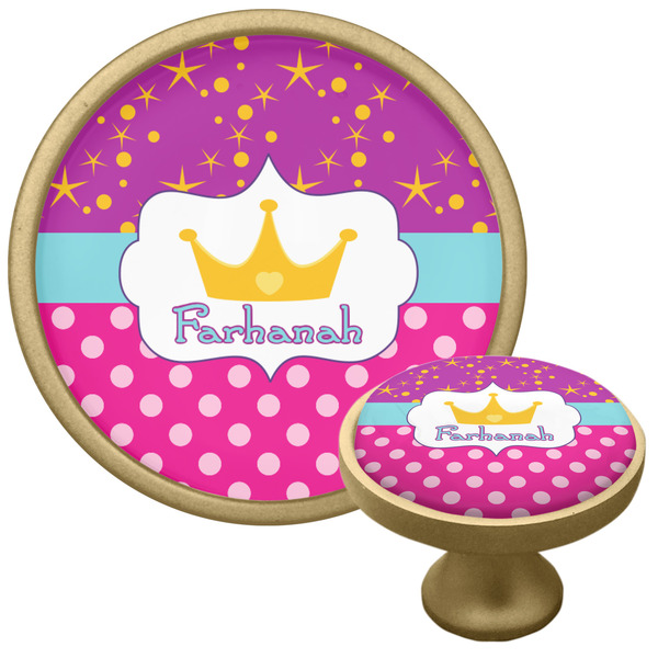 Sparkle & Dots Cabinet Knob - Gold - Multi Angle