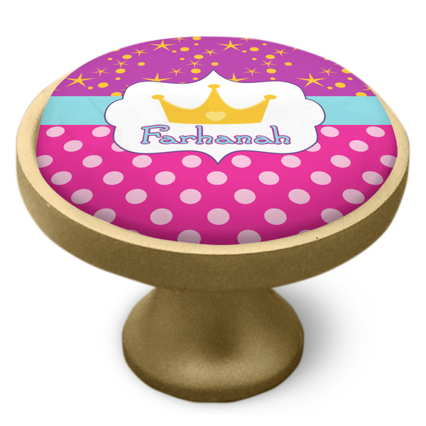 Sparkle & Dots Cabinet Knob - Gold - Side