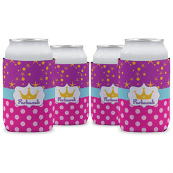 Sparkle & Dots Can Cooler (12 oz) - Set of 4 w/ Name or Text