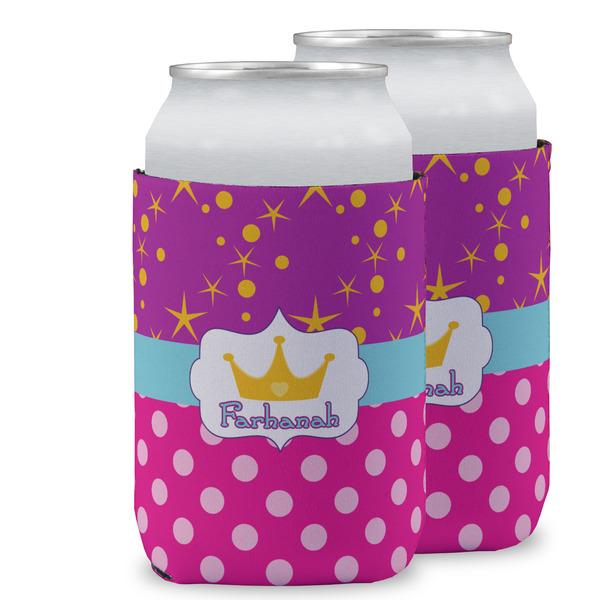 Custom Sparkle & Dots Can Cooler (12 oz) w/ Name or Text