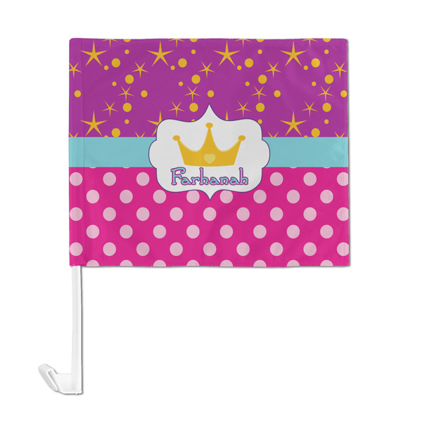 Sparkle & Dots Car Flag - Large - FRONT