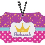 Sparkle & Dots Rear View Mirror Ornament (Personalized)