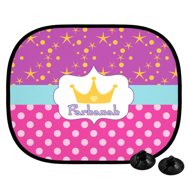 Custom Sparkle & Dots Car Side Window Sun Shade (Personalized)